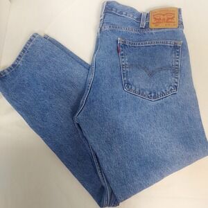 Levi's 505 Regular Fit Jeans Mens‎ W38 L29 Light Wash Denim Blue